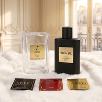 Autocollant personnalisé en plaque d'aluminium métallique pour bouteille de parfum, étiquette de marque privée, conception de patchs logo pour emballage