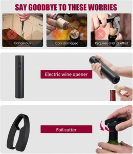 Sacacorchos Eléctrico Automático de Lujo de Alta Calidad, Accesorios para Vino Tinto, Inalámbrico, Funciona con Batería, Ecológico, Tendencia para Bares - Product Image 3