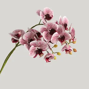 Doğal dokunmatik yapay 7 kafaları orkide çiçek ev otel dekorasyon için