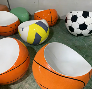 Chaises de détente commerciales personnalisées, mobilier moderne d'extérieur, ensemble de tabourets de basketball colorés pour chambre et autres espaces - Product Image 3
