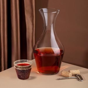 Vasos y platillos de plástico con purpurina dorada/plateada desechables de 9 oz para té, vino y bebidas frías, vasos elegantes para fiestas y cumpleaños - Product Image 3