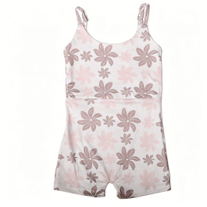 GA-30 Stock USA Mono de algodón sin mangas para bebés y niñas pequeñas, con tirantes ajustables, estampado hawaiano de leopardo, leotardo burbuja - Product Image 6