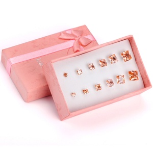 Boucles d'oreilles carrées de haute qualité, prix d'usine 2021, pour femmes, bijoux, cadeau, fête, cristal coloré, vente chaude - Product Image 1