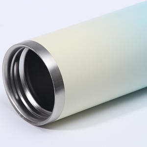 Botella de agua al vacío de acero inoxidable de Color degradado al por mayor, <span class=keywords><strong>chanclas</strong></span> rectas delgadas, termo, taza para viaje - Product Image 5