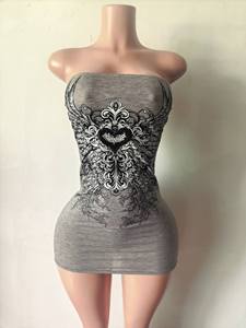 C1623 Nuevas Llegadas, Vestido Mini Sexy sin Tirantes Estilo Y2K para Mujer, Gran Venta - Product Image 5