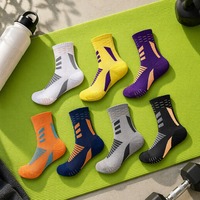 Chaussettes de sport respirantes antibactériennes absorbant la transpiration, très vendues, pour la course à pied, le football, le basketball, athlétisme de haut niveau, sport haut de gamme