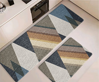 Tapis de sol antidérapant confortable, plusieurs motifs, motif personnalisé, haute qualité, ensemble de 2 pièces, tapis de cuisine en mousse PVC