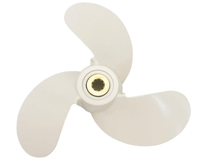 Nuevo Hélice de Aleación de Aluminio QIYI 6L5-45943-00-00 7 1/4X6-BS de 3 Aspas Blanco para Motor Fuera de Borda Yamaha de 2.5HP-5HP - Product Image 5