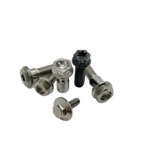 Perno y tuerca Industrial personalizado, producción de alto volumen, tornillo de titanio estándar Din/ISO para motocicleta y vehículo