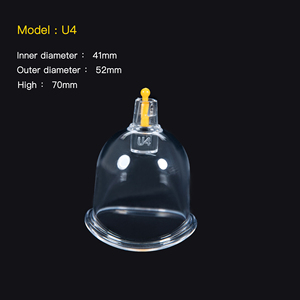 U4 duy nhất cup hijama đặt nhựa trong suốt (PC) chân không giác cho cơ thể 3-năm bảo hành - Product Image 1