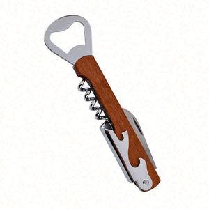 Abridor de Botellas de Vino Multifuncional de Acero Inoxidable ABS Automático de Alta Calidad con Logotipo Personalizado, Diseño Creativo de Cuchillo de Caballito de Mar, Regalo - Product Image 1