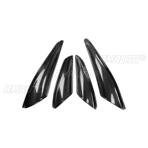 For Mitsubishi Lancer Evolution X EVO 10 2008-2010 Carbon Fiber Front Bumper Side Spoiler Canards Splitter Air Vent Cover Trim - Product Image 2
