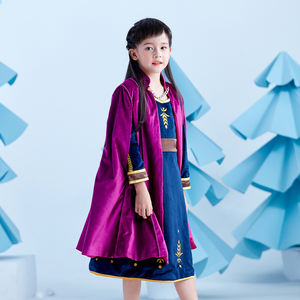 Girls Children <strong>Disney</strong> Princess Christmas Regal <strong>Dress</strong> Customized Color Standout Choice for Themed Events Polyester Material - Product Image 1