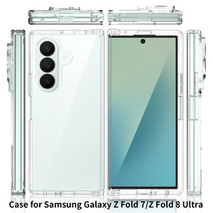 Étui de téléphone portable transparent antichoc pour Samsung Z Fold 8 Ultra, haute qualité, anti-rayures, avec emballage personnalisé et motif - Product Image 1