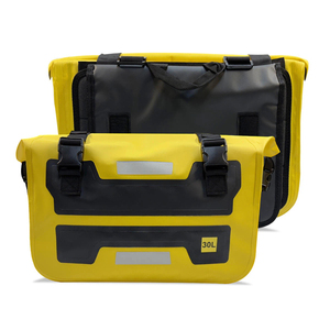 Borsa da sella posteriore impermeabile in PVC per moto, riflettente notturna, borsa laterale per sedile posteriore, borsa da viaggio per moto - Product Image 4