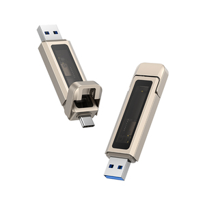 Usams Type-C + USB cổng kép hợp kim nhôm 5G tốc độ cao ổ đĩa flash với hộp 128GB 256GB 512GB 1TB 2TB - Product Image 3