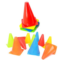 Cônes de marquage pour l'entraînement au football et au basketball, barrières et obstacles en forme de cornet de glace, 18 cm, pour football, basketball, volley-ball