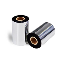 Pita Resin Tinta Hitam Berkualitas Tinggi Laris Manis Pabrik Profesional 110mm*300m Pita Transfer Termal