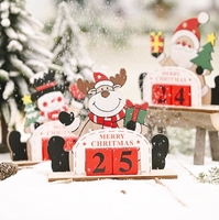 Weihnachts dekoration Festival Artikel, Holz DIY Kalender Ornamente, kreative neue Version von älteren Weihnachten Countdown