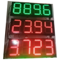 Grosir iklan luar ruangan 16 inci 8888 8.889/10 pompa bensin stasiun Led Harga papan tanda Display