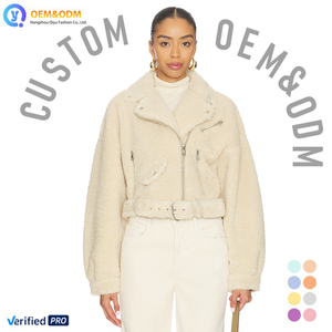 <span class=keywords><strong>Manteau</strong></span> d'<span class=keywords><strong>hiver</strong></span> matelassé en jean pour <span class=keywords><strong>femme</strong></span>, en fausse fourrure et polaire d'agneau, longueur courte, haute qualité, modèle OEM Q&D 2026 - Product Image 1