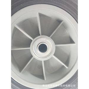 Qingdao Minghao 10 Inch Solid Rubber Caster Wheel Gray Firm Tread <b>For</b> Handcart <b>Tool</b> <b>Cart</b> Luggage <b>Cart</b> - Product Image 1