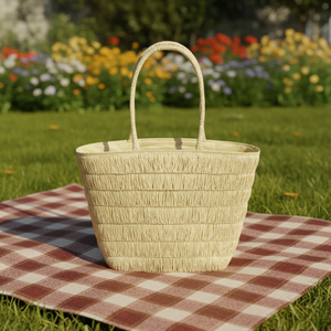 Borsa da Spiaggia di Lusso in Paglia Intrecciata, Borsa a Mano da Donna per Matrimoni e Stile <span class=keywords><strong>Boho</strong></span> - Product Image 4