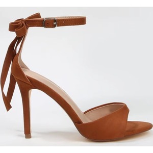 Fashion Elegant Party Shoes Open Toe Slingback Back Heel with Bow Tassel Thin High Heel Retro Style for Women - Product Image 3