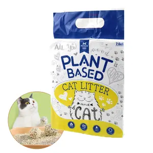 Giá thấp nhất miếng cao cấp đậu phụ mèo xả rác cát 100kg Quả cầu tuyết trộn hương vị CAT-Litter Logo đậu phụ mèo xả rác 5 kg 12 lít
