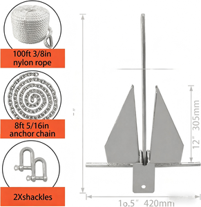 Prix de gros direct usine – Ancre Delfts robuste en acier inoxydable, certifiée, nouvelle, haute capacité de maintien pour navires et bateaux - Product Image 5