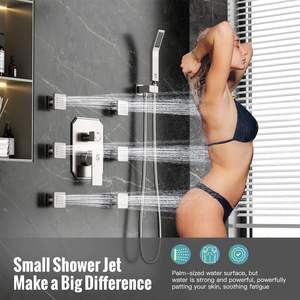 ระบบฝักบัวอาบน้ำแบบเต็มตัว ขนาด 16 นิ้ว พร้อมหัวฉีดนวดตัว 6 หัว และฟังก์ชั่นฉีดพ่นบริเวณเอว - Product Image 3