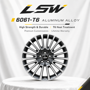 ล้อฟอร์จ LS8183 ขนาด 18 19 20 นิ้ว 5x112 5x120 สำหรับเปลี่ยนแทนของแท้ สี Gunmetal ขัดเงา สำหรับรถยนต์เมอร์เซเดสและนิสสัน - Product Image 4