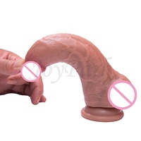 JoyPark Sword Emperor Juguete Sexual para Adultos Dildo de Doble Capa de 8.07 Pulgadas con Forma de Pene Realista Dildo Gigante Dildos Grandes para Mujeres