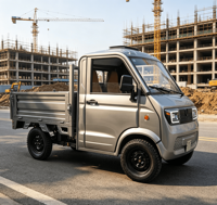 Camion de fret électrique à cabine fermée certifié EEC COC, pick-up à quatre roues, moteur sans balais, batterie au plomb-acide, 200-250 kW, 90-110 kWh