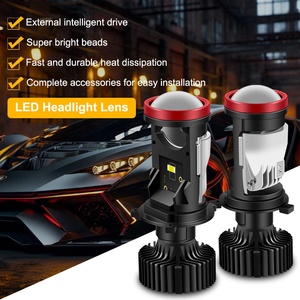Phares de voiture LED H4 PEL, lentille de projecteur mini H4 Hi Lo, ampoules de phare de voiture 10000lm, lumière focalisée, nouveau modèle Y6 <span class=keywords><strong>Y7</strong></span> - Product Image 4