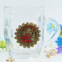Tasse à bière en verre personnalisée avec logo souvenir, restaurant, bar, fête à domicile, ananas personnalisé