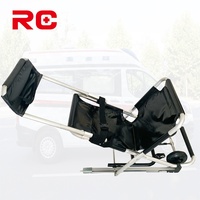 Chaise d'évacuation pliable avec ceinture de transport pour escaliers, fauteuil roulant pliable