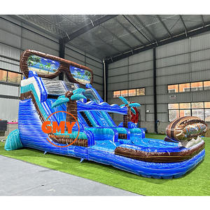 Carrera de obstáculos inflable <span class=keywords><strong>Radical</strong></span> Run con Pared de escalada Casa de rebote interactiva de grado comercial amarilla y negra - Product Image 2