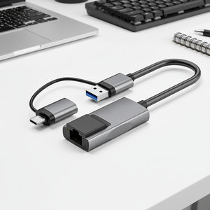 Dockingstation Gigabit-Netzwerkkarte Laptop RJ45-Adapter USB Dual-Head Computer-Adapter Typ-C Netzwerkanschluss 2-in-1 - Product Image 5