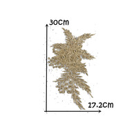 Nouvelle broderie creux strass paillettes 3D fleur dentelle brodé applique bricolage accessoires de vêtements décoratifs