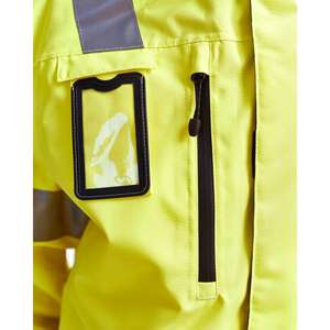 BLAKLADER - 483719773389L Chaqueta impermeable Hi-Vis Amarillo/Azul marino-EAN 7330509231364 ROPA DE TRABAJO DE LA HI-VIS - Product Image 4
