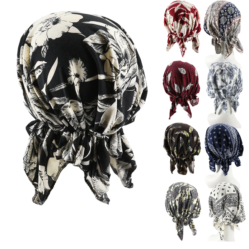 Women Bohemia Floral Pattern Fashionable Bandana
