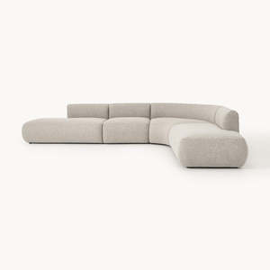 Canapé d'angle modulable en forme de L, style 'Light Luxury', rembourré en tissu doux, confortable, pour salon moderne, avec rembourrage en mousse, tendance internet - Product Image 1