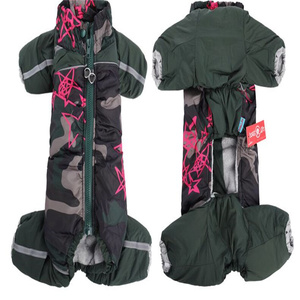 Grueso impermeable perro mono cremallera nieve perro abrigo impermeable chaqueta de invierno ropa para perro macho - Product Image 6