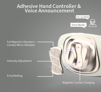 Kabelloser Wärmegürtel mit Heizkompresse und Vibration für Menstruationsbeschwerden, Mini-Massagegürtel, Wärmepad für Menstruationskrämpfe