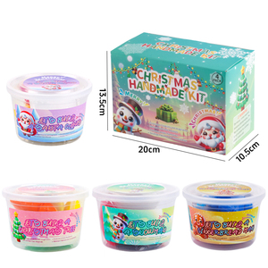 Kit de pâte à modeler auto-durcissante super douce pour Noël, unisexe, outils de modelage en polymère léger, pâte à modeler colorée adaptée aux enfants, jouets créatifs - Product Image 2
