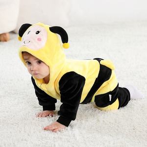 TONWHAR Unisex Mamelucos de bebé <span class=keywords><strong>Conejo</strong></span> Unicornio Disfraces de Halloween con cierre de cremallera Niños Onesie Pijamas - Product Image 3
