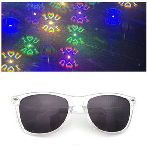 نظارات ثلاثية الأبعاد للتشتيت الضوئي بتأثير قوس قزح، نظارات خاصة للإضاءة والألعاب النارية، نظارات على شكل ندف الثلج وشجرة عيد الميلاد، هدية للحفلات - Product Image 2