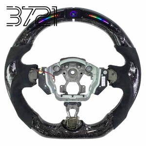 Volant de direction en fibre de carbone LED pour Infiniti FX35 FX37 FX50 QX70 G37 G25 Q60 EX35 2009-2017 - Product Image 1