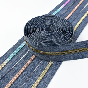 Meetee ZA481 5 # Accessoires de Couture Couture Zipper Tape Sac Vêtement Nylon Fermetures Éclair <span class=keywords><strong>Au</strong></span> Mètre Sac À Main Bobine <span class=keywords><strong>Plastique</strong></span> Zips Kit De Réparation - Product Image 6